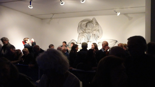 Arty party animals assemble at the Mayor Gallery to bid farewell to its old premises. Image Auction Central News.