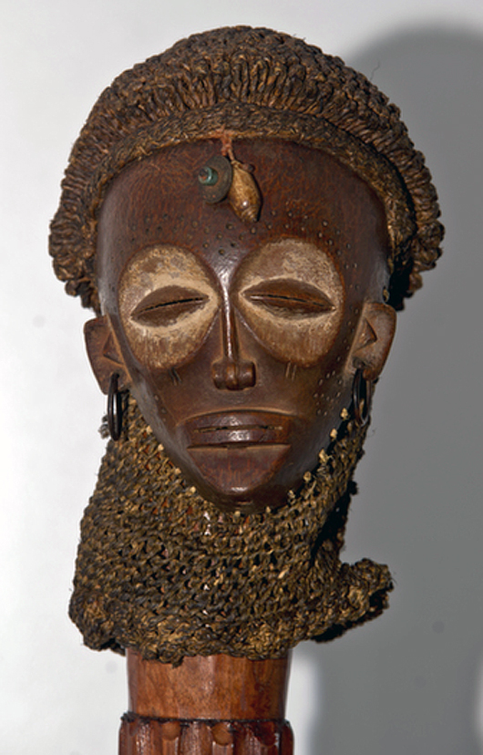 Superb Chokwe African mwana pwo mask. Beaux Auctions image.