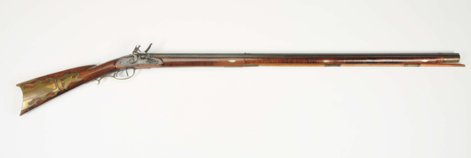 Samuel Morrison Kentucky rifle. Estimate $4,500-$7,500. Morphy Auctions image.