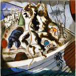 Candido Portinari study for 'Discovery of the Land' mural at the United States Library of Congress. Image courtesy of Wikimedia Commons.