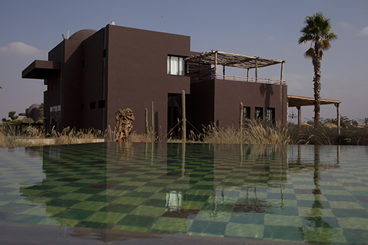 The Fellah Hotel in its exotic setting in Marrakech, Morocco. Image courtesy of the Fellah Hotel.