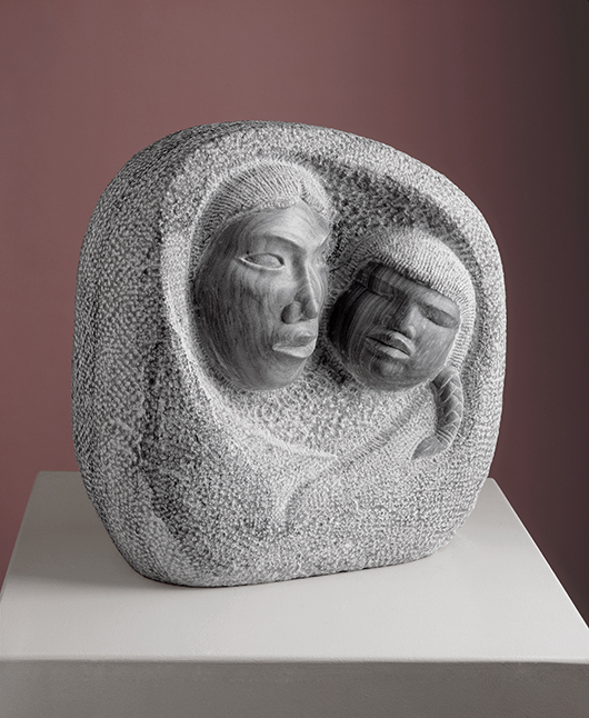 Allan Houser (U.S., 1914-1994), 'My Child,' copyright 1967, marble, 16in x 16in x 8in, Gilcrease Museum, Tulsa, Okla., copyright Chiinde LLC. Photo by Wendy McEahern.