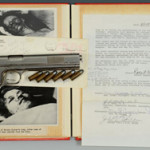 Outlaw Bonnie Parker never had time to pull this Colt .38 pistol before she and Clyde Barrow were ambushed. The gun, bullets and photo archive will be sold at Case’s Jan. 25 auction with a $125,000-175,000 estimate. Case Antiques image.
