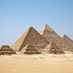 The pyramids of Giza. Image by Ricardo Liberato, courtesy of Wikimedia Commons.