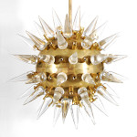 Monumental ‘Sputnik’ chandelier with Murano spikes, $38,400. Palm Beach Modern Auctions image.