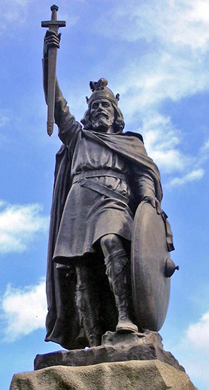 Bronze statue by Hamo Thornycroft of Alfred the Great erected at Winchester in 1899. Image by Odejea. This file is licensed under the Creative Commons Attribution-Share Alike 3.0 Unported, 2.5 Generic, 2.0 Generic and 1.0 Generic license.