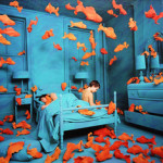 The highest price achieved in the Ruttenberg Collection was this large Cibachrome print titled ‘Revenge of the Goldfish’ (1981) by Sandy Skoglund, which fetched $20,230. Clars Auction Gallery image..