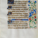 Page from a 15th century French illuminated manuscript 'Book of Hours.' Image courtesy of LiveAuctioneers.com Archive and Rachel Davis Fine Arts.