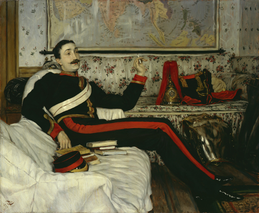 Frederick Burnaby by Tissot, 1870 (chosen by Sir Max Hastings). Copyright National Portrait Gallery.