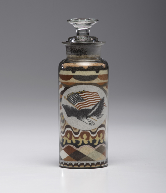 Andrew Clemens sand bottle. Estimate: $8,000-$12,000. Cowan's Auctions Inc.