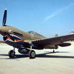 A U.S. Army Air Force Curtiss P-40E Warhawk of the National Museum of the United States Air Force in Dayton, Ohio. U.S. Air Force image, courtesy of Wikimedia Commons.