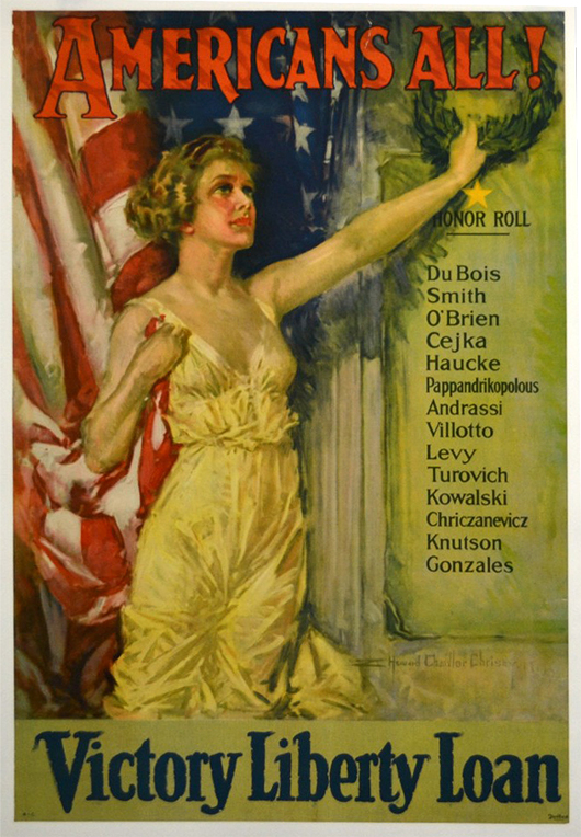 A single-owner collection of 530 World War I and World War II-era posters will be auctioned. Louis J. Dianni LLC image.