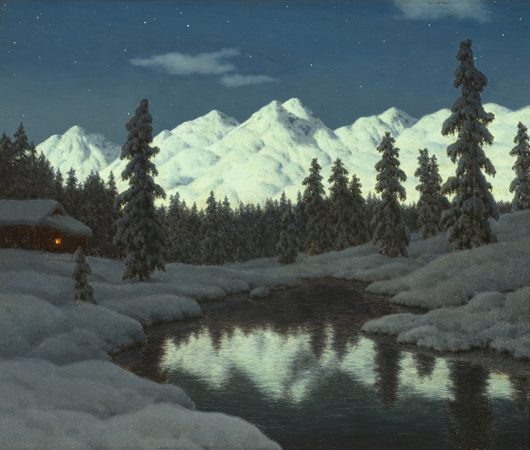 'Engadine in Snow' by Ivan Fedorovich Choultse. Estimate: $80,000-$120,000. Cowan's Auctions Inc.