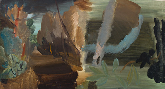 An oil on canvas by Ivon Hitchens, etitled ‘Plantation Drive,’ on display at the Goldmark Gallery, Leicestershire from March 15. Image courtesy Goldmark Gallery.  
