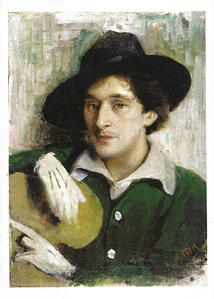 An authentic portrait of Chagall by Yehuda 'Yuri' Pen, his first art teacher in Vitebsk, Belarus. Image courtesy of Wikimedia Commons.