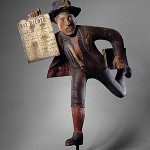 American 'The Newsboy,' 1888, carved, assembled and painted wood with folded tin 42 x 20 x 11 in., Milwaukee Art Museum, The Michael and Julie Hall Collection of American Folk Art M1989.125 Photo credit John Nienhuis.