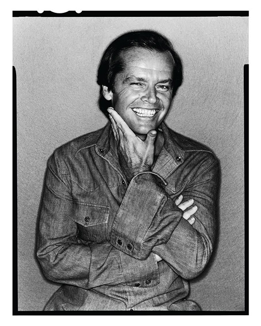 Jack Nicholson by David Bailey, 1978 copyright David Bailey. From the exhibition Bailey's Stardust, sponsored by HUGO BOSS, National Portrait Gallery, London, 6 Feb. - 1 June, 2014), www.npg.org.uk.