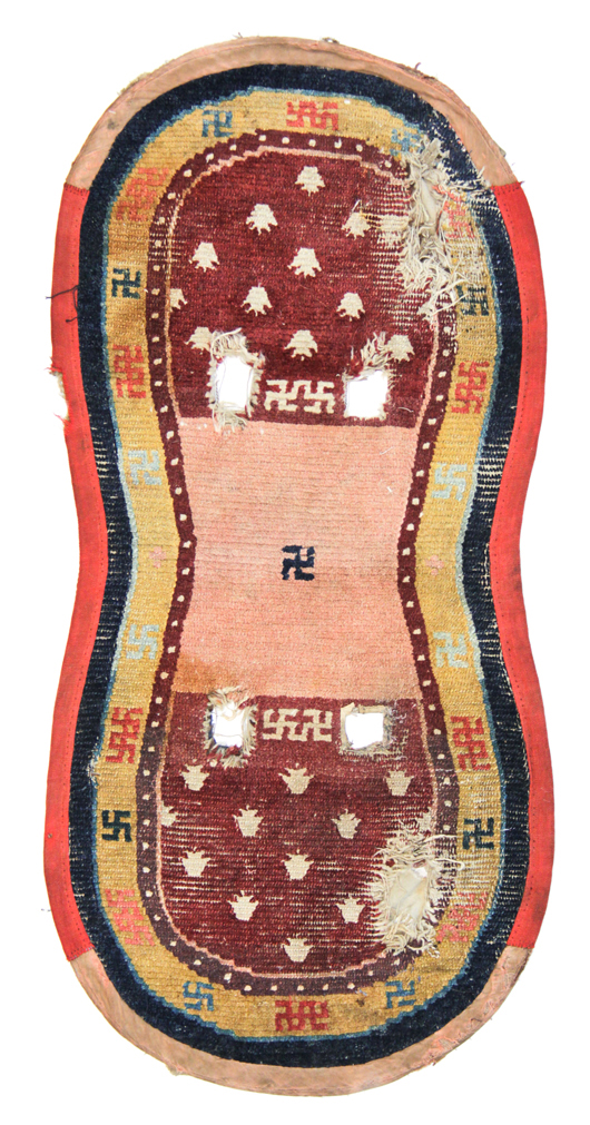 Tibetan saddle rug, 19th century, 2'2