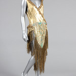 Beaded cloth of gold dance/cabaret outfit, 1920s. Estimate: £300-£500. Kerry Taylor Auctions image.