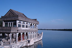An example of marble artistry at the Summer Palace, Beijing, this boat is carved entirely of marble. Photo by Zhangzhe0101, licensed under the Creative Commons Attribution-Share Alike 3.0 Unported license.