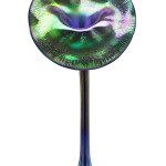Lot 435: Tiffany Studios, large Jack-in-the-Pulpit vase. Estimate: $50,000-$70,000. Rago Arts and Auction Center image.
