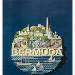 Pan Am Bermuda poster Raymond Ameijide (1924-2000) sold for £2,480. Dreweatts & Bloomsbury image.