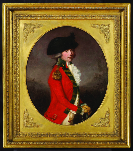 Thomas Hickey, 'Portrait of General Sir Thomas Bowser' (1749-1833), to be offered by Nicholas Bagshawe. Chelsea Antiques Fair image.