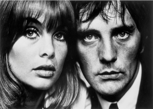 Jean Shrimpton and Terence Stamp, 1963, one of eight portraits by British photographer Terry O’Neill. Dreweatts & Bloomsbury Auctions image.
