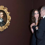HRH The Duchess of Cambridge with National Portrait Gallery Director Sandy Nairne beside the self-portrait of Sir Anthony Van Dyck, 1640-1. © Photograph: Jorge Herrera.
