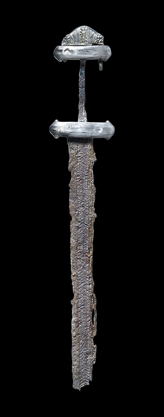 Sword, late 8th–early 9th century. Kalundborg or Holbæk, Zealand, Denmark. Photo: John Lee. © The National Museum of Denmark.