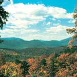 An autumn view of the Great Smoky Mountains from Heintooga Ridge Road near Asheville, N.C. National Park Service image.