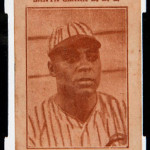 1923-24 Cuban baseball card for Oscar Charleston, outfielder for the Santa Clara Base Ball Club. From a complete collection of 84 SGC-graded baseball cards issued by Tomas Gutierrez, a Cuban tobacco company that manufactured Diaz brand cigarettes. To be auctioned by Hake's on March 18, 2014. Hake's image.