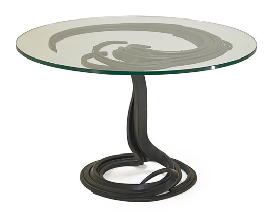 Albert Paley dining table, $59,375. Rago Arts and Auction Center image.