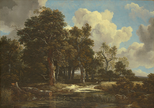 Jacob van Ruisdael, 'Edge of a Forest with a Grainfield,' c. 1656, oil on canvas, 41 x 57 1/2 in. (103.8 x 146.2 cm), Kimbell Art Museum, Fort Worth. (PRNewsFoto/Kimbell Art Museum).