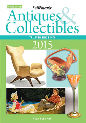 The cover of the 800-page 'Warman's Antiques & Collectibles 2015.' F+W Media Inc. image.