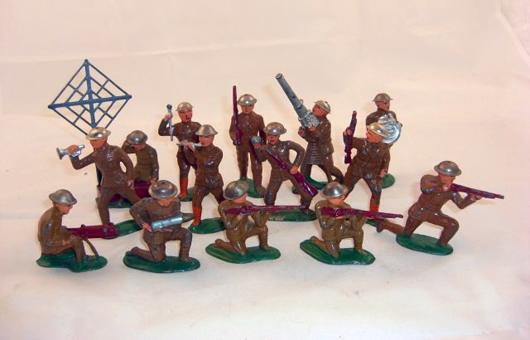 Lot 2393 - Barclay Soldiers, est. $100-$200. Old Toy Soldier Auctions image
