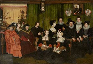 'Sir Thomas More, his father, his household and his descendants,' attributed to Rowland Lockey, after Hans Holbein the Younger, 1593 © National Portrait Gallery, London.