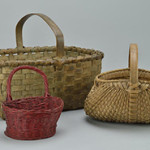 Handmade baskets from the exhibition 'Woven of Wood.' Museum of East Tennessee History image.