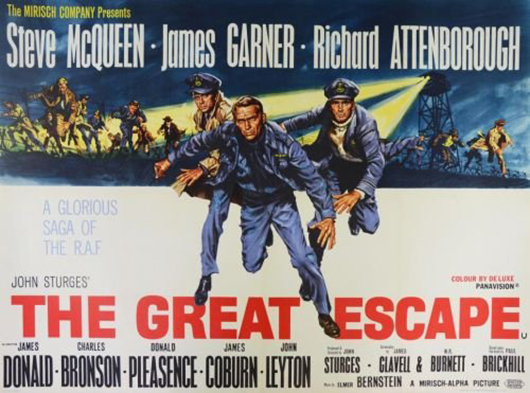 Poster for the 1963 movie 'The Great Escape.' Image courtesy of LiveAuctioneers.com Archive and Ewbank's.