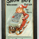 Three-dimensional sign advertising Snow Boy Washing Powder, est. $7,000-$10,000. Morphy Auctions image