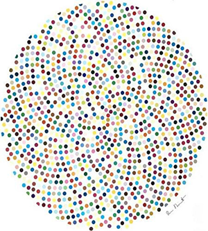 Damien Hirst (b.1965) 'Valium,' digital print in colors, 2000, signed in black ink. Image courtesy of LiveAuctioneers.com archive.