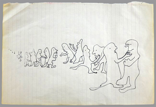 John Lennon drawing. Ewbank's image.