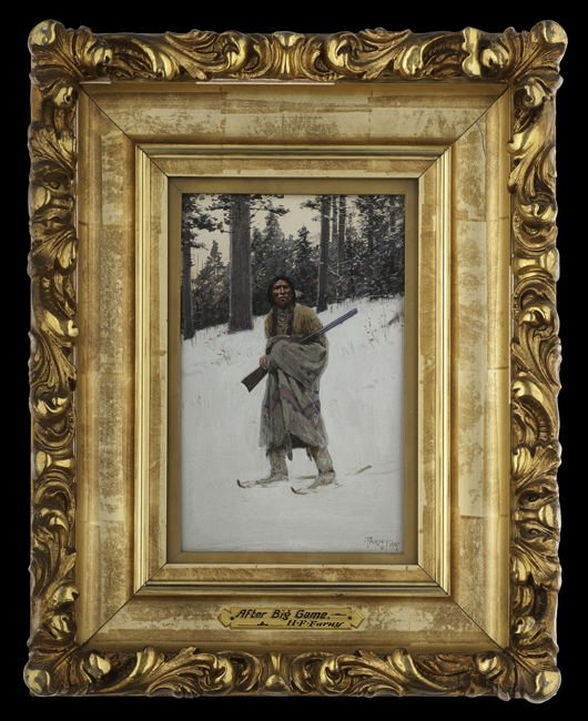 Henry Farny’s ‘After Big Game’  sold for $96,000. Cowan’s Auctions Inc.