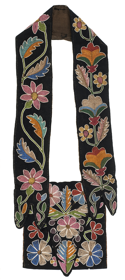 Cherokee bandolier bag collected by Michael Francis sold for $43,200. Cowan’s Auctions Inc.