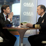George Stephanopoulos interviews Chairman of the Joint Chiefs of Staff Adm. Mike Mullen on 'Good Morning America.' U.S. Navy photo by Mass Communication Specialist 1st Class Chad J. McNeeley, courtesy of Wikimedia Commons.