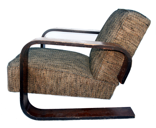 Alvar Aalto tank chair. Sanford & Son Auction image.