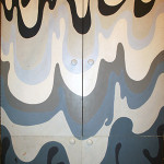 Chuck Close mural. Sanford & Son Auction image.