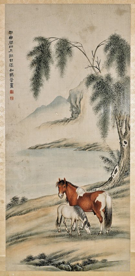 Chinese painting attributed to Ma Jin. I.M. Chait Gallery / Auctioneers image.