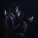 Banksy's 'Mobile Lovers.' Image courtesy of banksy.co.uk.