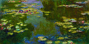 Claude Monet, 'Le Bassin aux Nymphéas' (Water Lily Pond), 1919, oil on canvas, Paul G. Allen Family Collection. Image courtesy of the Portland Art Museum.